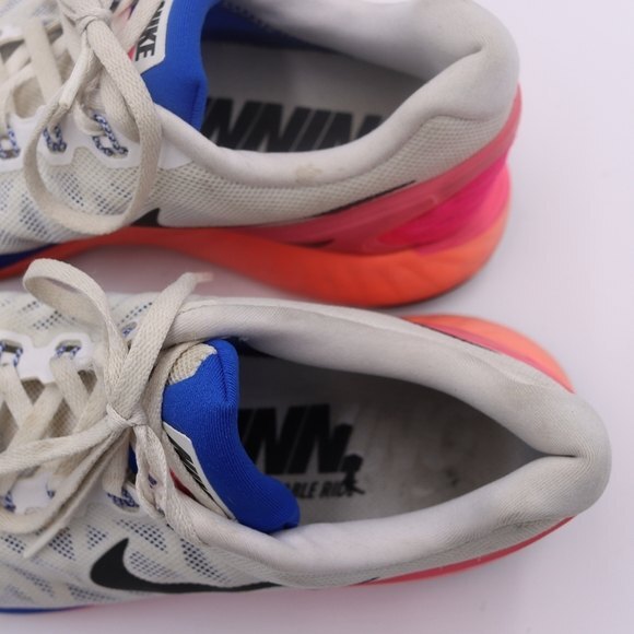 Nike Lunarglide Womens  Running Shoe Size 8 style 654434-101 - Picture 10 of 11